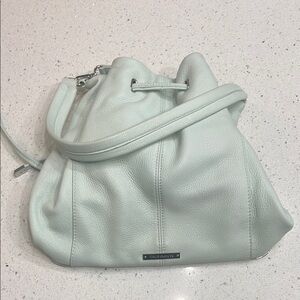 Vince Camuto Green Leather Shoulder Bag with Slouchy Design